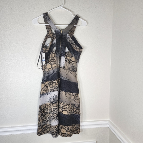 Jessica Simpson Mixed Reptilian Scuba Print Mini US Size M - Picture 10 of 11